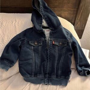 Toddler Levi Denim Hooded Jacket
